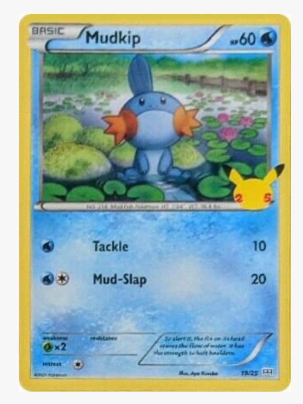 Mudkip McDonald's 25th Anniversary Promos Pokemon Trading Card
